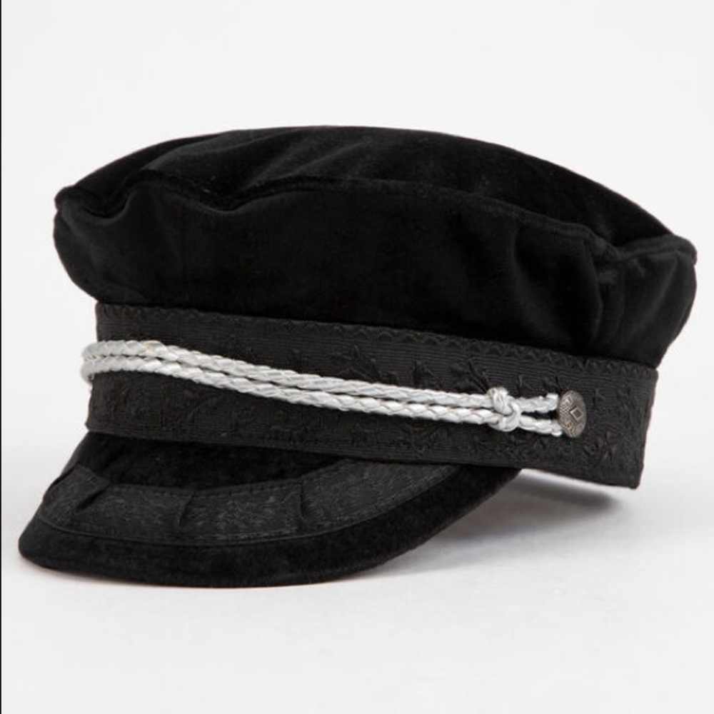 Brixton Albany Black and Silver Cap